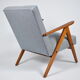 Vintage original armchair 60s, VAR edition, fully restored, poule fabric, stylish