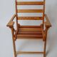 Vintage folding teak chair for children
