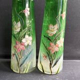 Pair of enamelled vases – FT Legras Cambrai shape