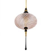 Suspension en verre de Murano soufflé et laiton