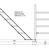 Industrial metal staircase