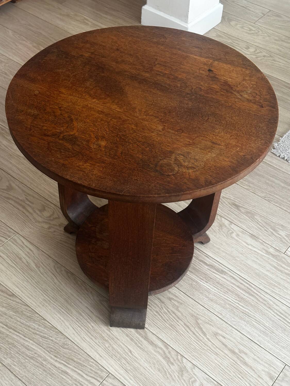 Art Deco oak pedestal table
