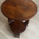 Art Deco oak pedestal table