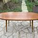 Table basse ovale en bois