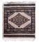 Tapis vintage fait main Boukhara – 39 x 42 cm – Design traditionnel