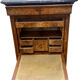 Louis Philippe secretary in walnut briar with marble top.