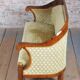 Empire Upholstered and Inlaid Walnut Living Room Set, Austria, 1810s, Set of 3