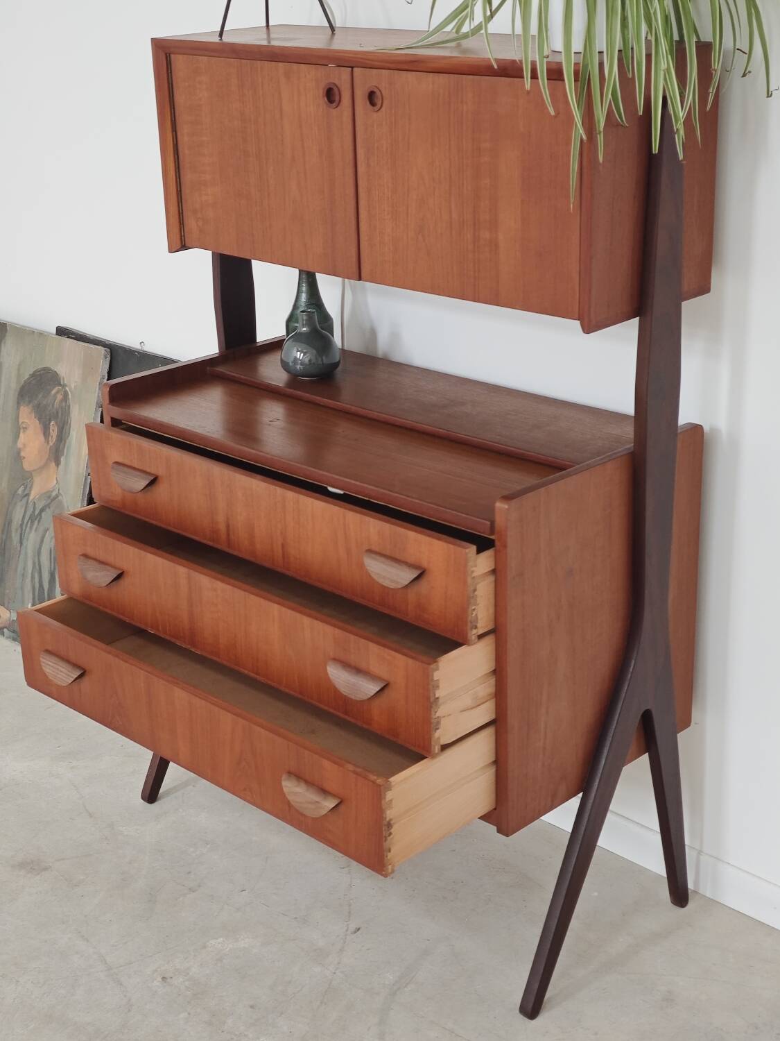 Coiffeuse/Bureau par Poul Volther pour Orum,  Samcom Danemark