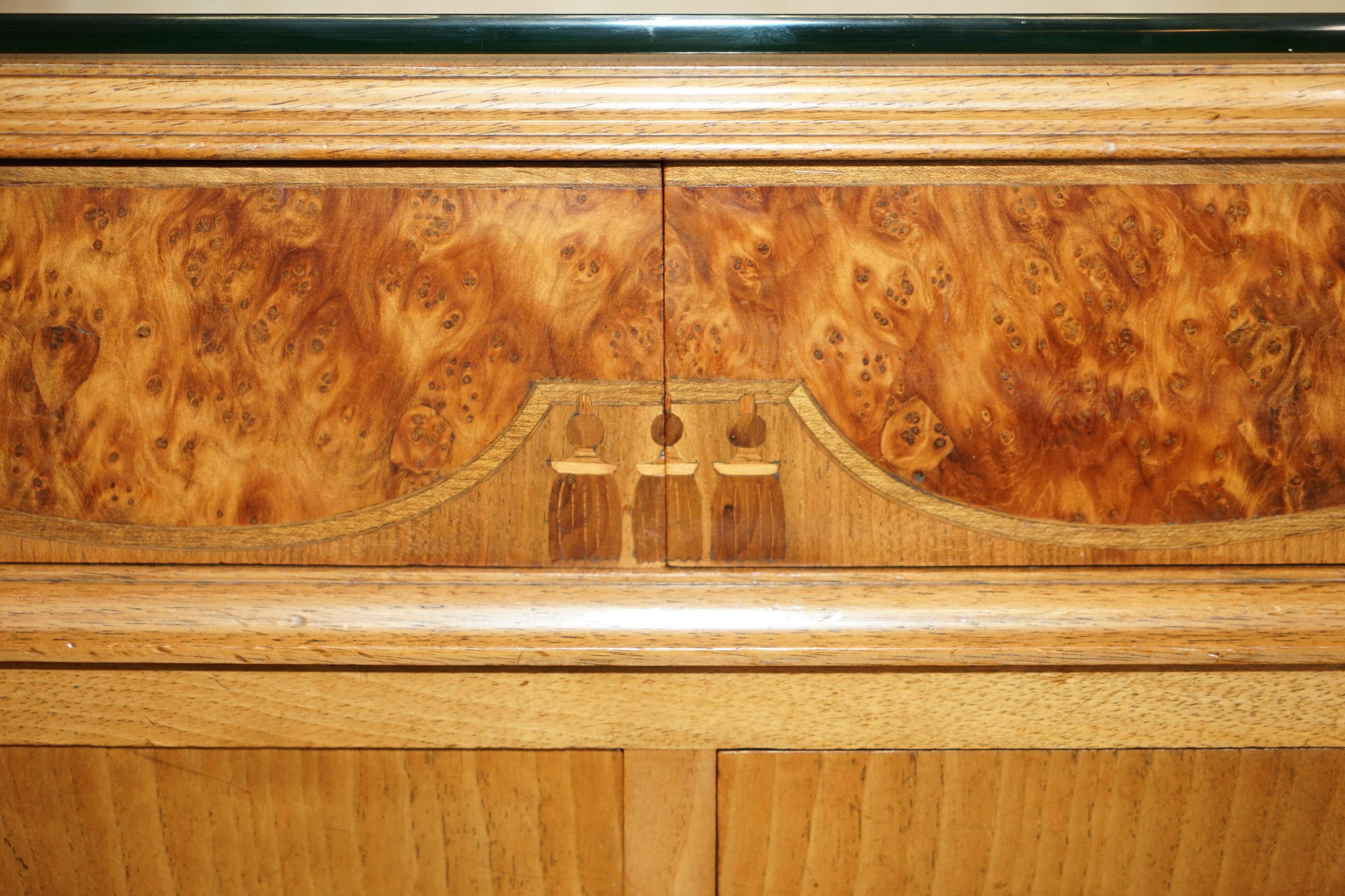 Burr Walnut Commode Waring & Gillow
