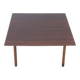 Square wooden coffee table, 1960s.