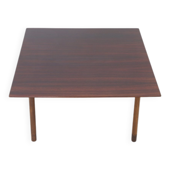 Square wooden coffee table, 1960s.
