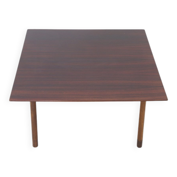 Table basse carrée en bois, années 1960