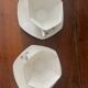 set of 2 Art Deco porcelain tea cups from Czechoslovakia