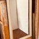 Louis Philippe mirror in wood and patinated stucco 19th century