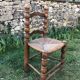 Brutalist straw chair
