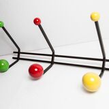 Coat rack 6 balls restored