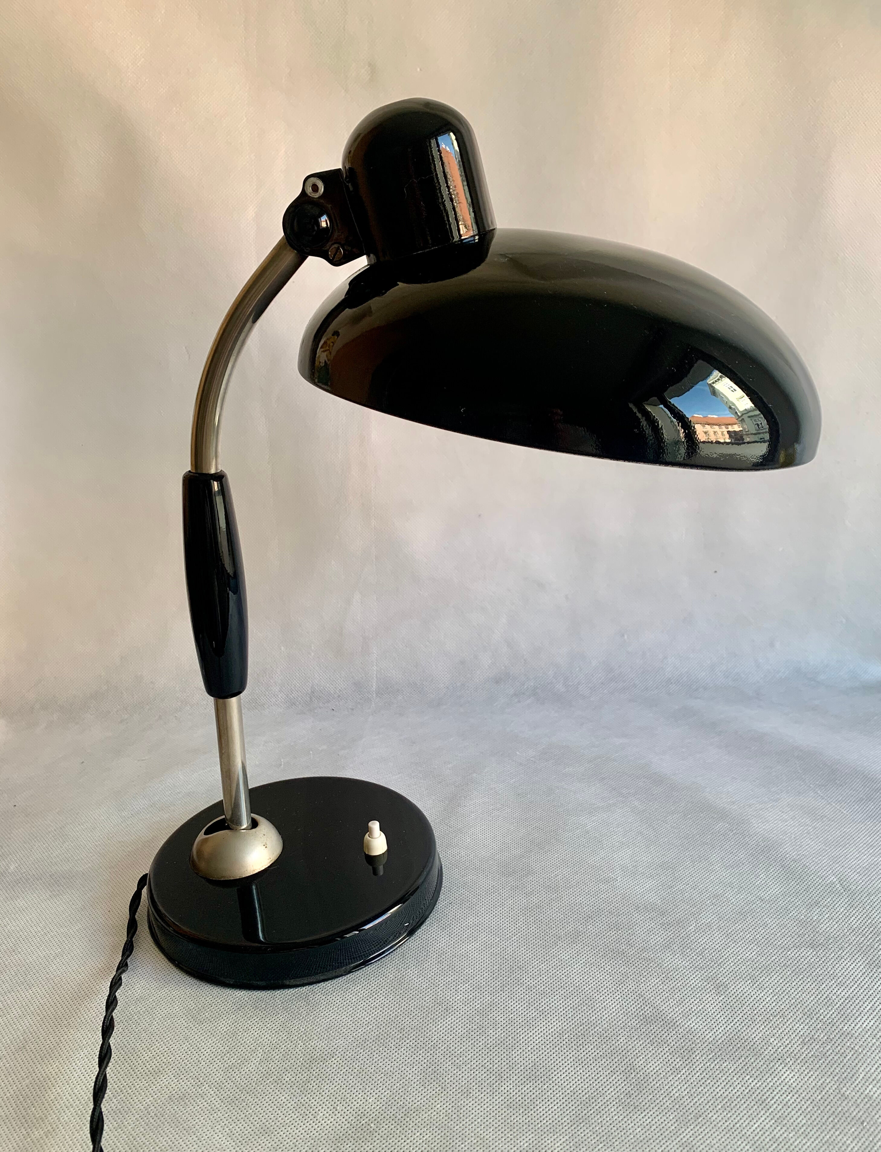 Bauhaus table lamp by Christian Dell for Koranda, 1940s