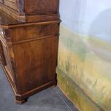 Louis Philippe walnut bookcase