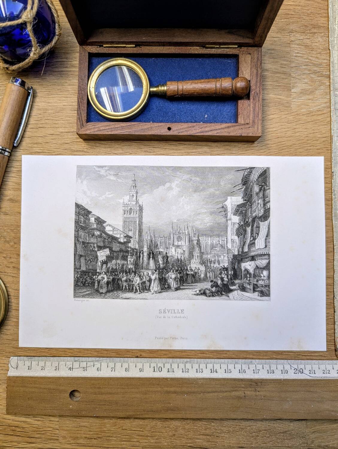 Seville, Spain, printed illustration from 1841.