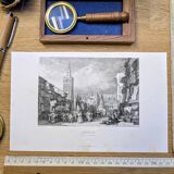 Seville, Spain, printed illustration from 1841.