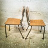 Pair of vintage children's chairs in formica