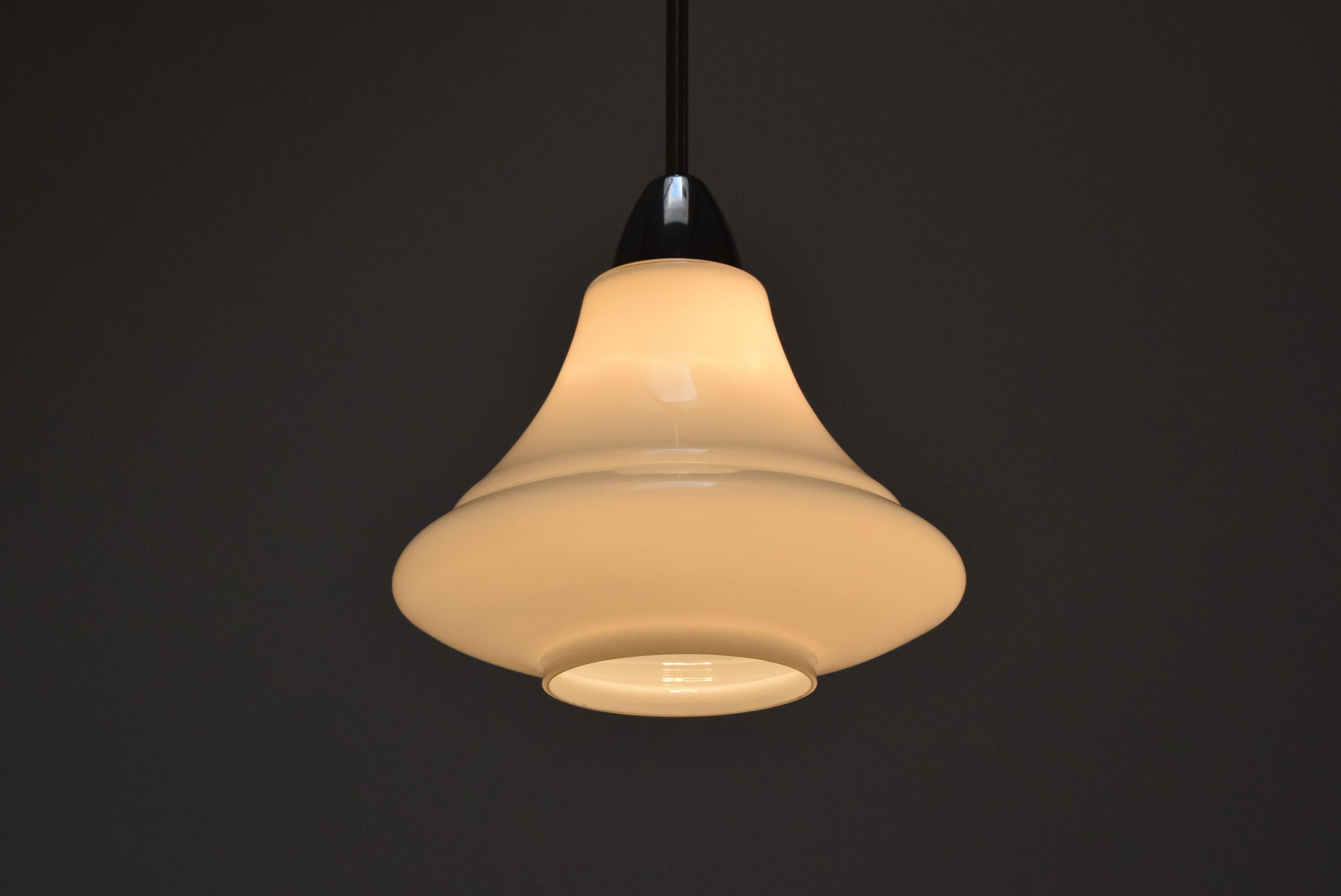 Mid-century glass pendant, 1970