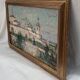 Oil painting on cardboard, dimensions: height -42 cm - width -69 cm -