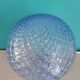 Old luminaire blown glass color blue ball