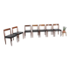 Ensemble design de chaises Lubke en bois de rose 7x