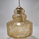 Amber glass pendant light