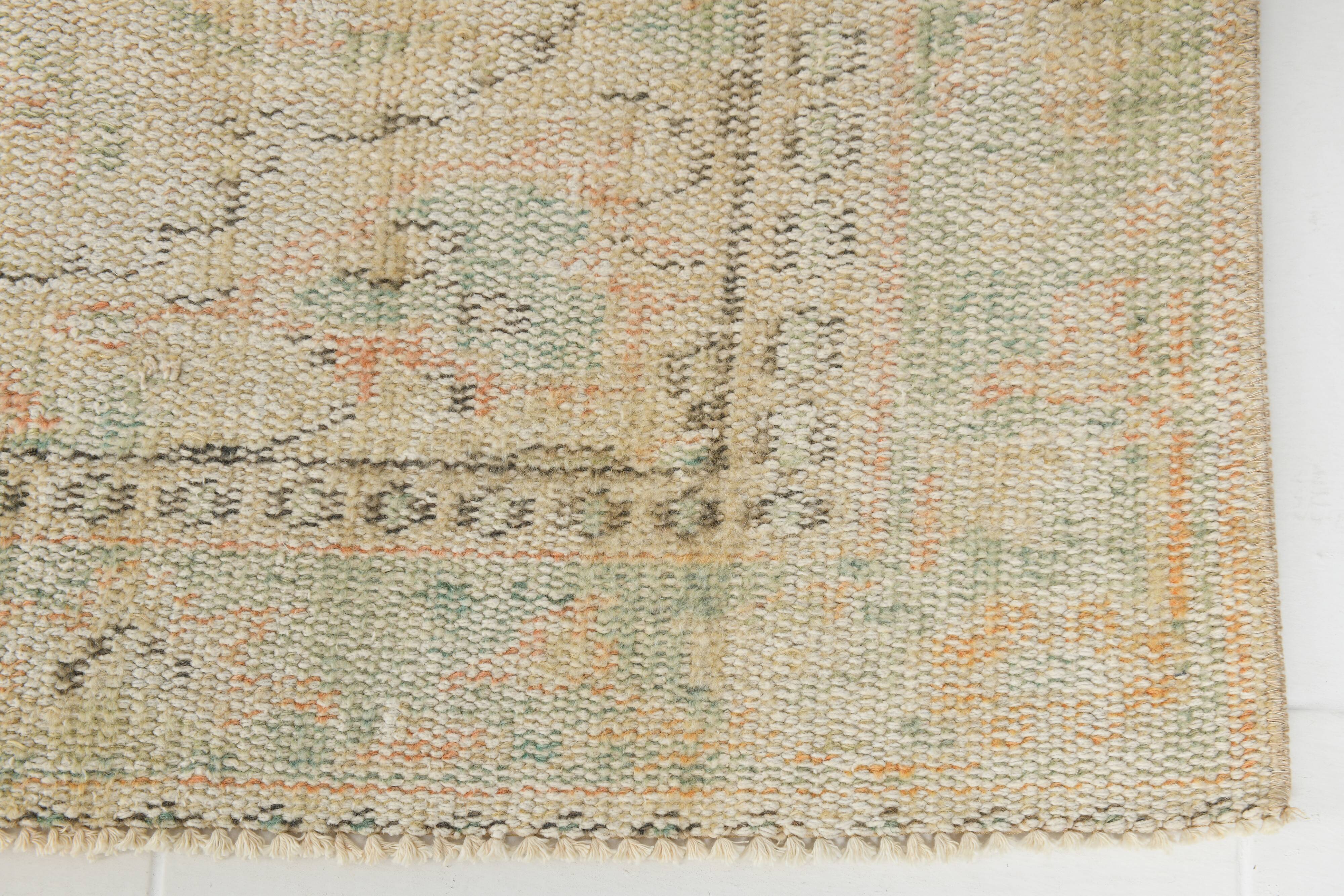 tapis vintage en laine beige, 5x8 tapis vintage turc, 150x240 cm tapis pastel