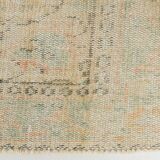tapis vintage en laine beige, 5x8 tapis vintage turc, 150x240 cm tapis pastel