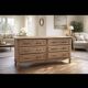 Oak chest of drawers