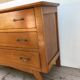 Ancienne commode scandinave 3 tiroirs bois pieds compas années 50 vintage