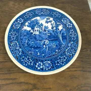 Round cake plate Villeroy and Boch Rusticana blue