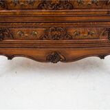 Oak Louis XV style chest of drawers, France, circa 1920.