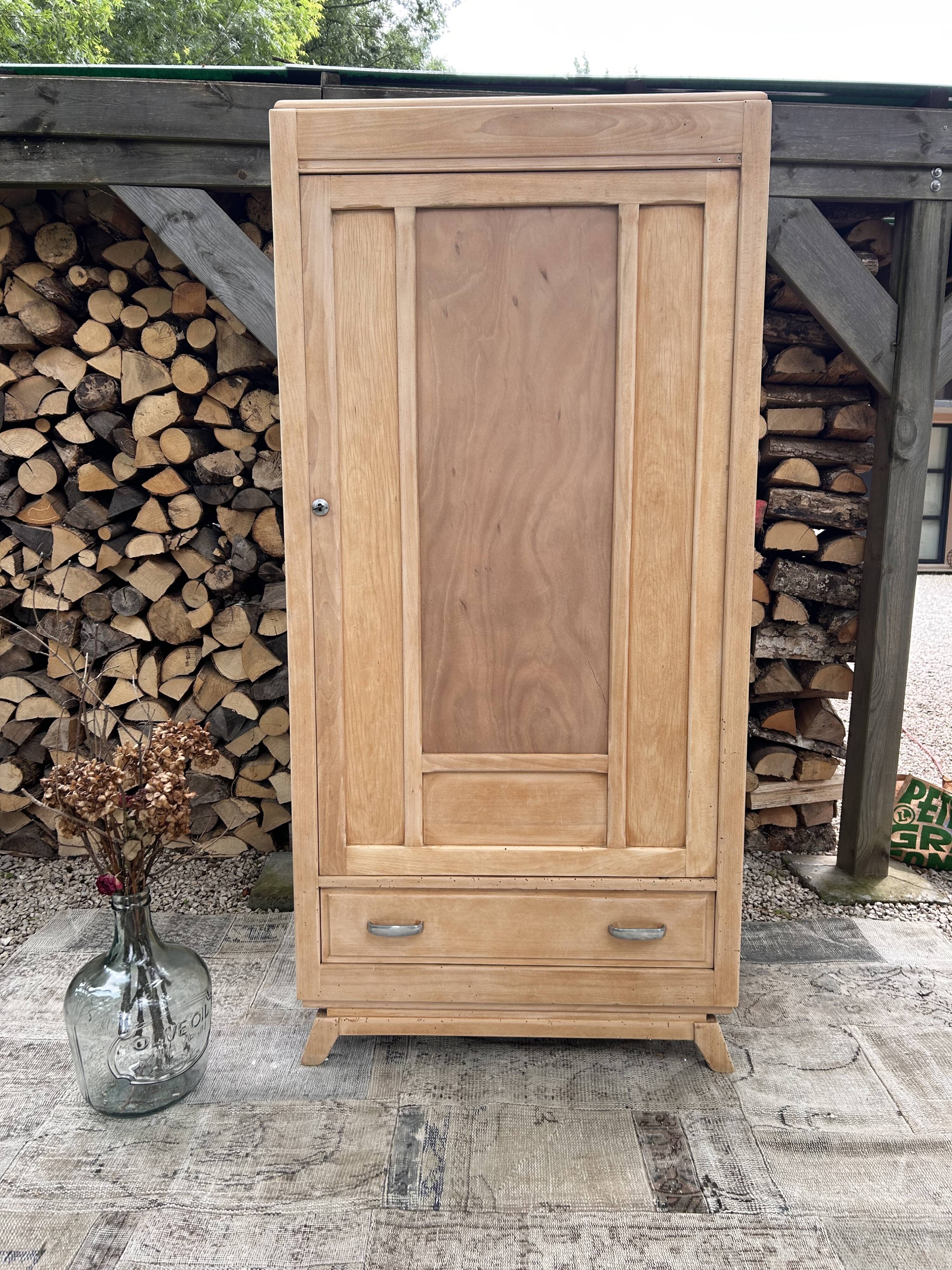 Renovated wooden wardrobe