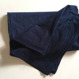 Large linen mixed blue indigo linen L 2.80
