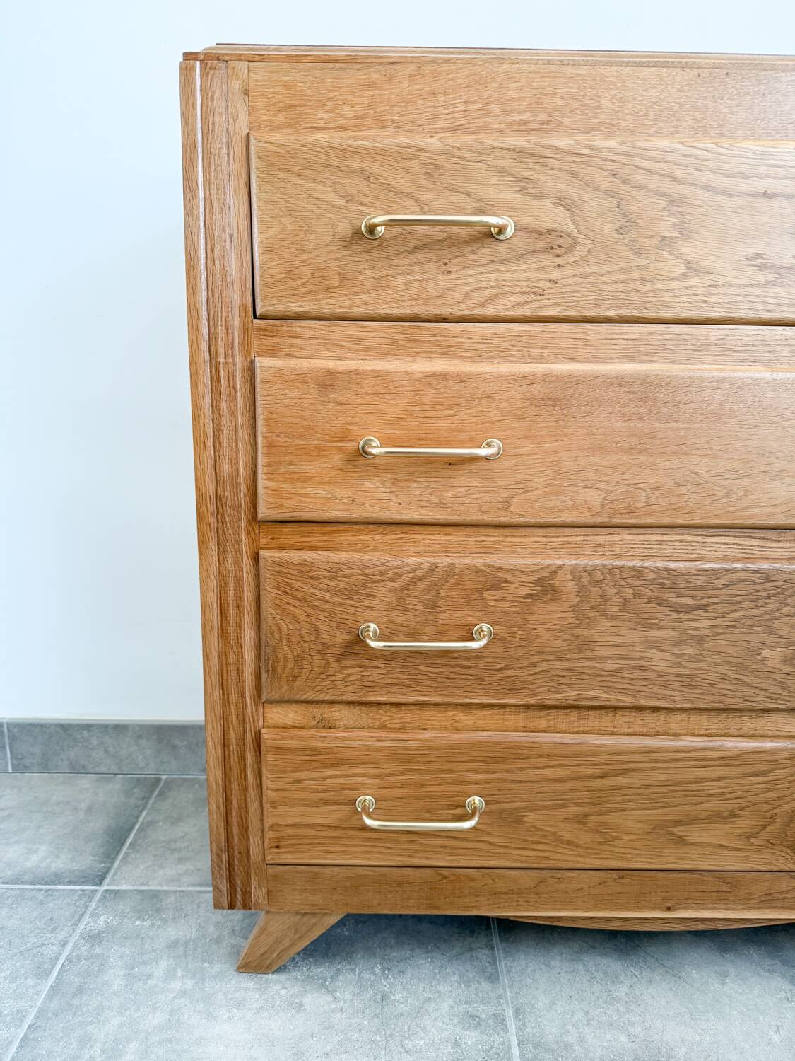 4-drawer chest of drawers, compass feet from the 50s