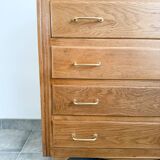 4-drawer chest of drawers, compass feet from the 50s