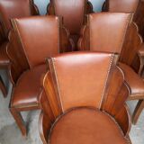 Suite of 6 chairs era art deco 1930