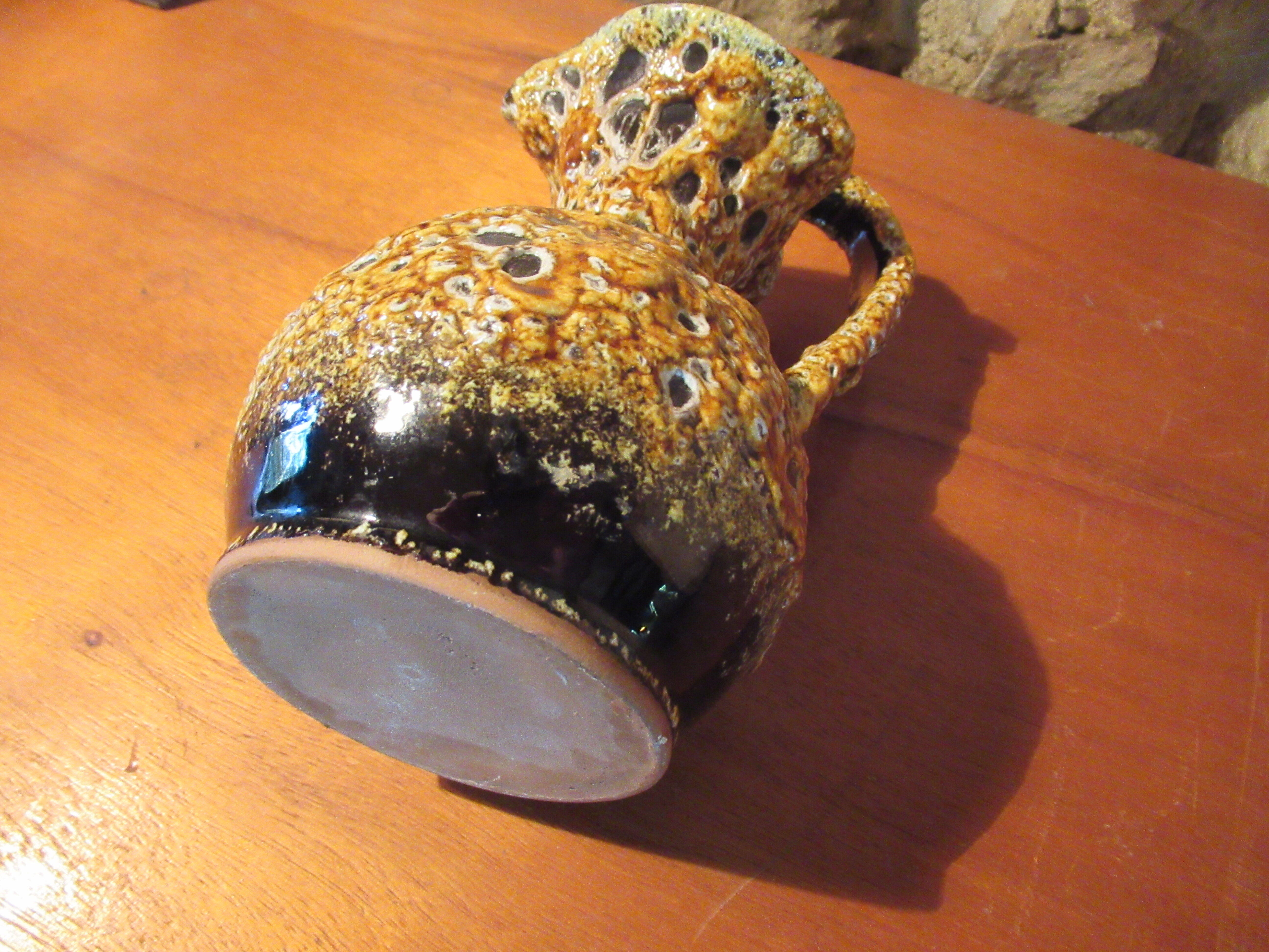 Pichet cyclope charles cart annecy savoie vintage 50s-60s fat lava