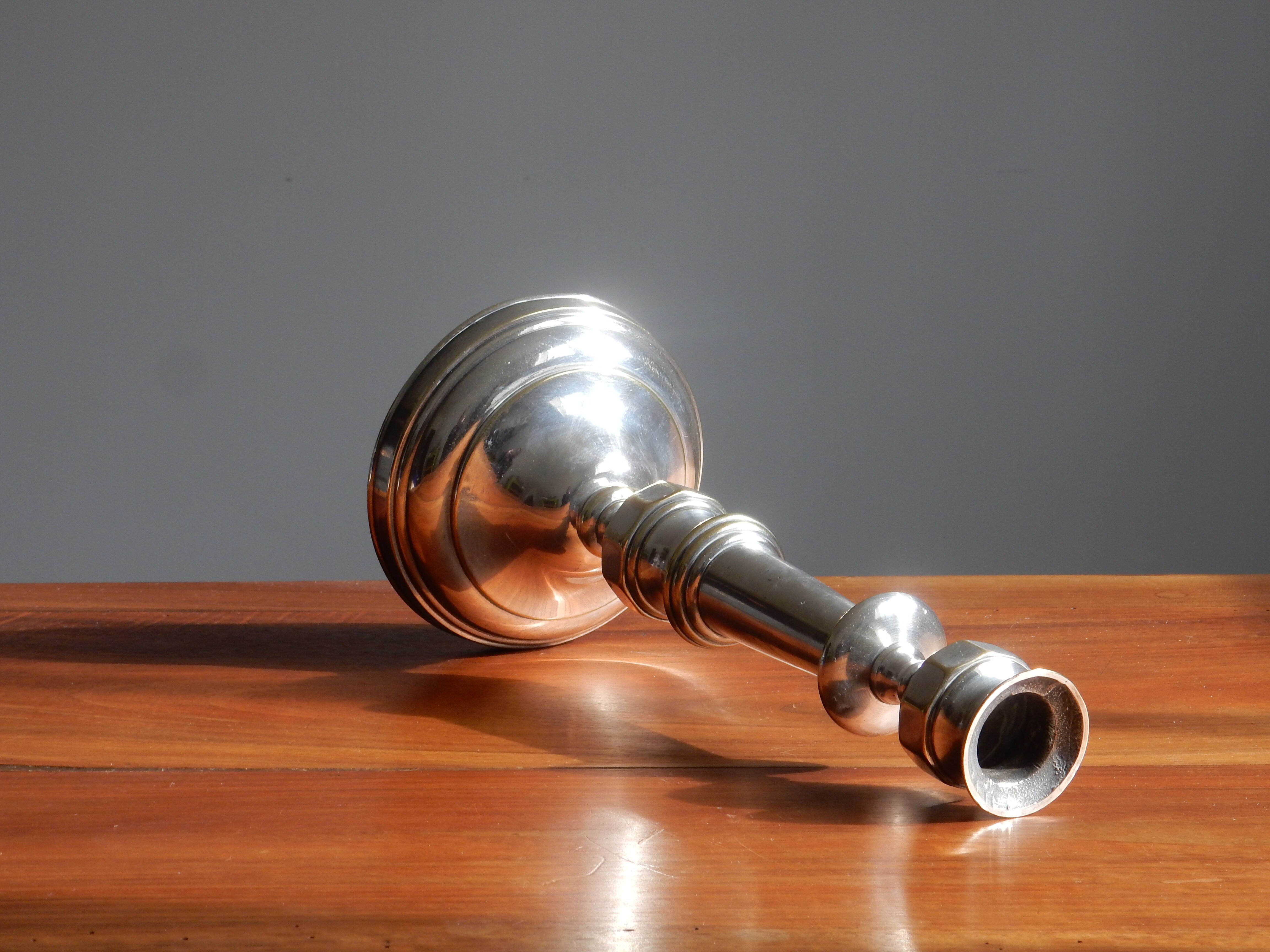 Silver metal chandelier