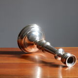 Silver metal chandelier