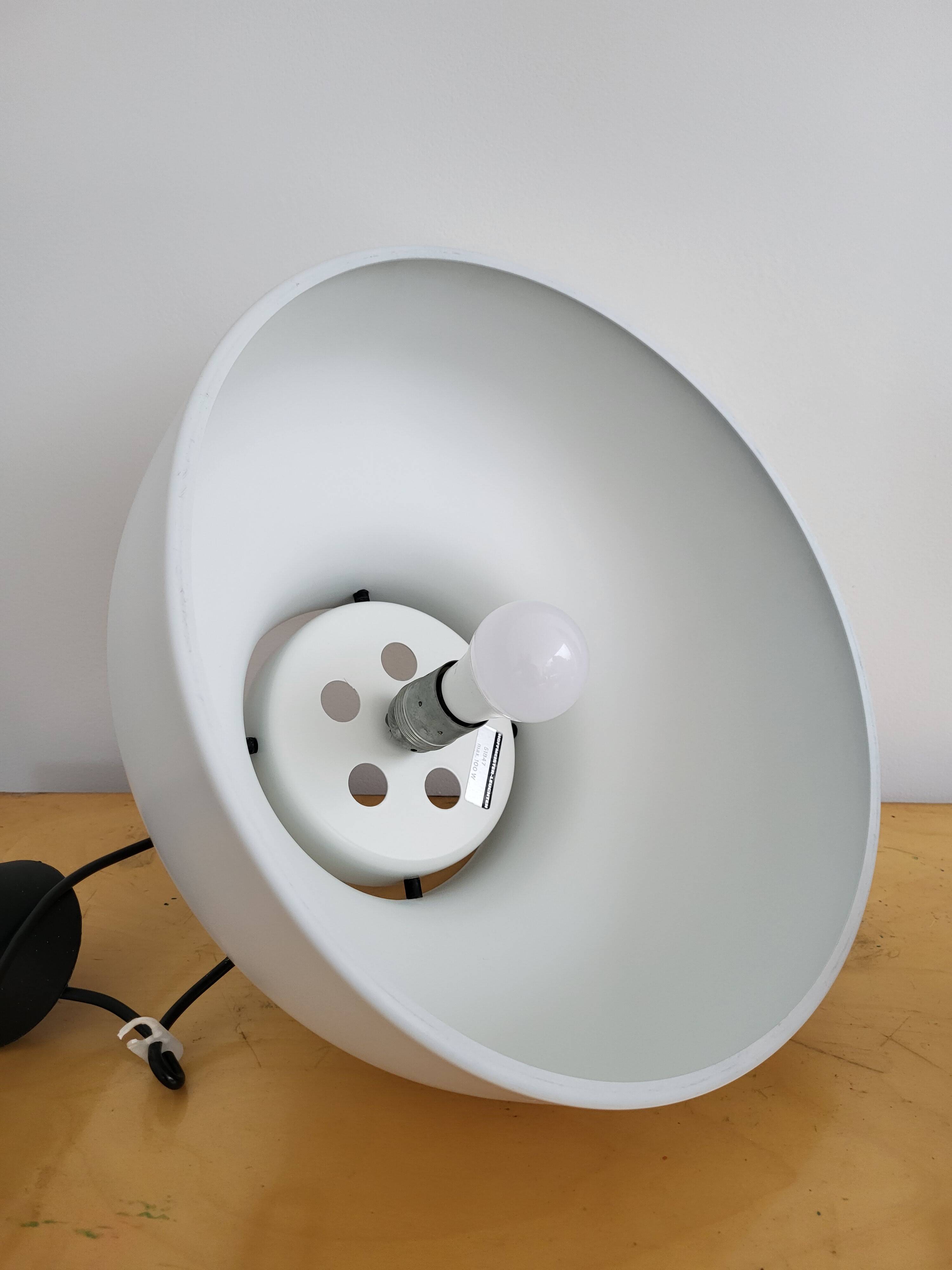 Hoffmeister Leuchten vintage pendant lamp, Scandinavian style, metal spirit.