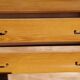 Vintage chest of drawers in golden blond oak legs compass and fins 3 drawers from the 50s