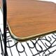 Vintage metal floor shelf / multi-level display / side table