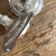 Antique silver-plated metal candlesticks
