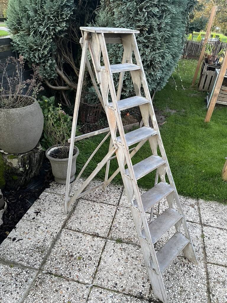 Wooden stepladder