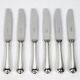 Christofle – 12 silver-plated dessert knives, Spatours model